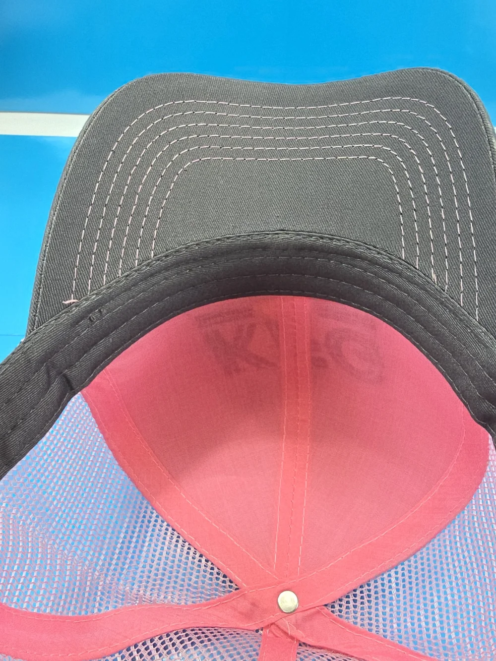 John Deere KFG Pink Gray Mesh Trucker Snapback Hat